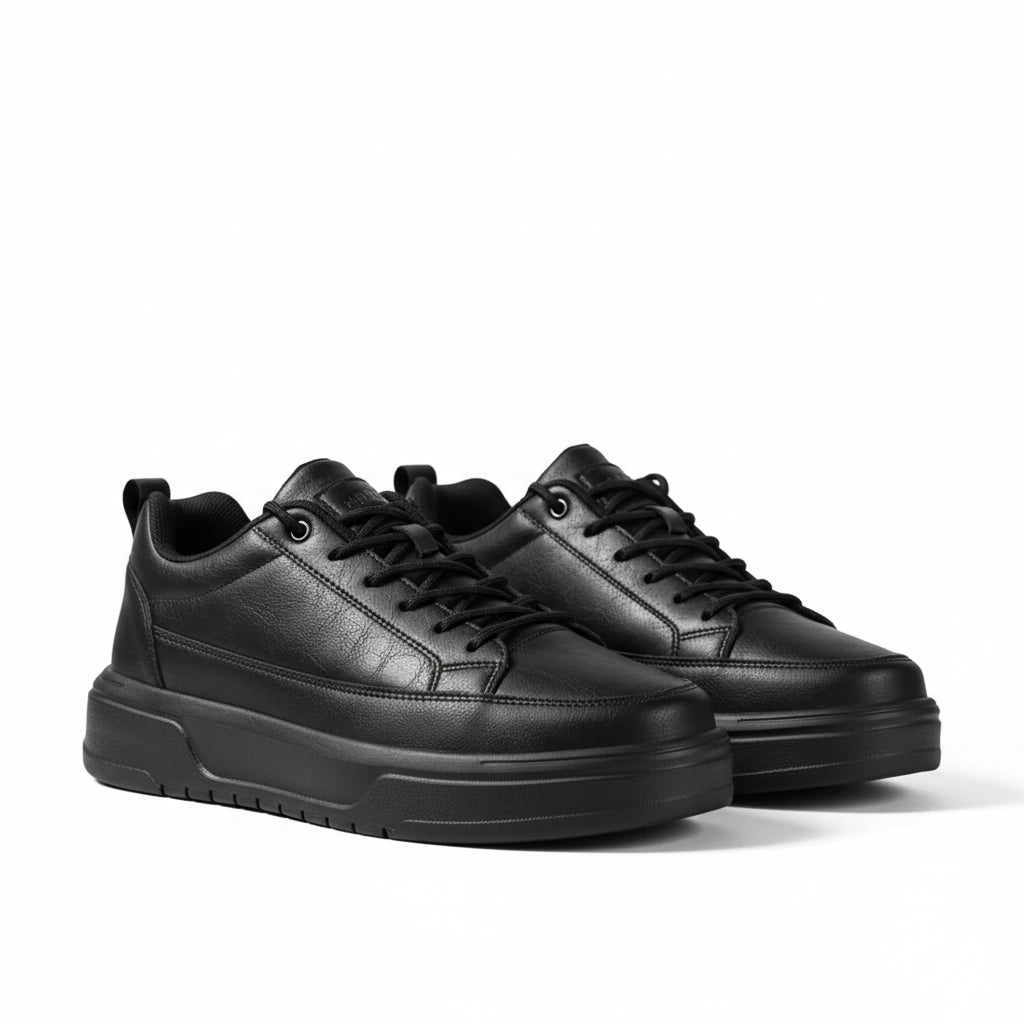 Vertex Platform Leather Trainers